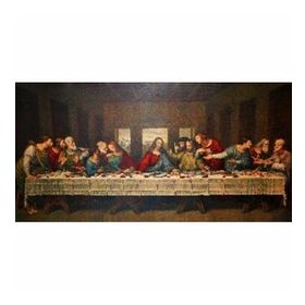 90x110 cm Leonardo ve Son Yemek Sayılarla Boyama Seti Rulo Duvar Sticker