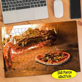 91056698 Taş Fırında Pizza Fast Food 240 Parça Puzzle Yapboz