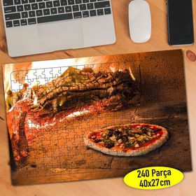 91056698 Taş Fırında Pizza Fast Food 240 Parça Puzzle Yapboz