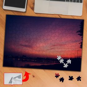 91110 Akşamüstü Pembe Gökyüzü 240 Parça Puzzle Yapboz Tablo