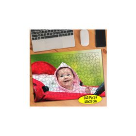 91292890 Gülümseyen Neşeli Bebek Suratı 240 Parça Puzzle Yapboz