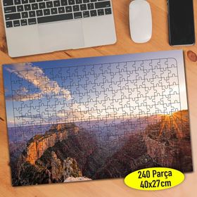 91411026 Yüksek Dağ Manzarası 240 Parça Puzzle Yapboz