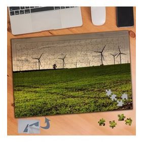 916 Rüzgar Gülü Elektirik Santrali 240 Parça Puzzle Yapboz Tablo
