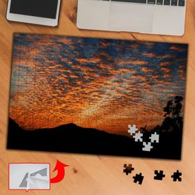 91622 Turuncu Parça Bulutlar 240 Parça Puzzle Yapboz Tablo