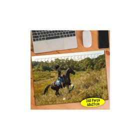 91782630 Kırda Atıyla Dolaşan Kadın 240 Parça Puzzle Yapboz
