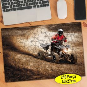 91873709 ATV ile Safari Çamurlu Parkur 240 Parça Puzzle Yapboz