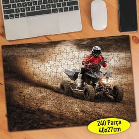 91873709 ATV ile Safari Çamurlu Parkur 240 Parça Puzzle Yapboz