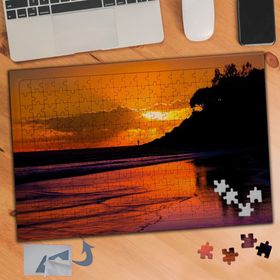 919 Denizden Ve Günbatımı Manzarası 240 Parça Puzzle Yapboz Tablo