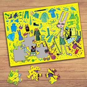 9209 Kıyafet Defilesi Çocuklara Özel Puzzle Yapboz Tablo