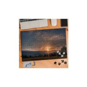 921 Arazi Ve Günbatımı Manzarası 240 Parça Puzzle Yapboz Tablo
