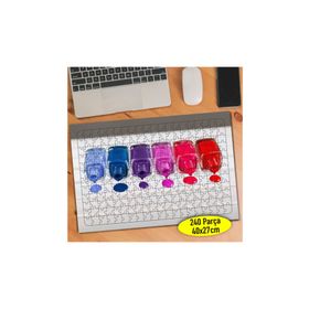 92152546 Renkli Dökülen Ojeler 240 Parça Puzzle Yapboz