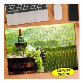 921756 Toskana İtalya Üzüm Şarap Fıçısı 240 Parça Puzzle Yapboz