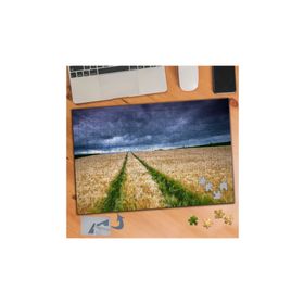 923 Sarı Ve Yeşil Başak Manzarası 240 Parça Puzzle Yapboz Tablo