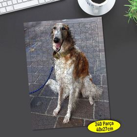 92473889 Rus Borzoy Cinsi Köpek 240 Parça Puzzle Yapboz