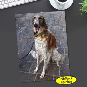 92473889 Rus Borzoy Cinsi Köpek 240 Parça Puzzle Yapboz