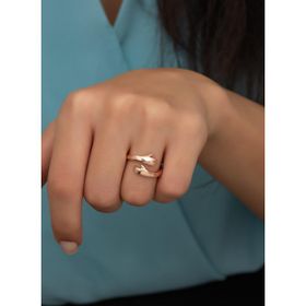 925 Ayar Ayarlanabilir Rose Sarılan Elller Gümüş Yüzük