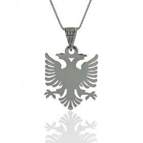 925 Ayar Gümüş Büyük Arnavut Kartalı 60 cm Uzun Zincir Kolye