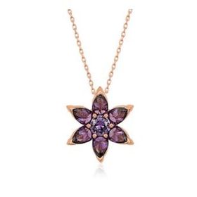 925 Ayar Gümüş Lotus Çiçeği Kolye