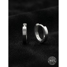925 Ayar Gümüş Rodyum Kaplama Yuvarlak Tragus Piercing