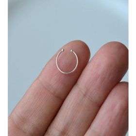 925 Ayar Gümüş Sıkıştırmalı Fake Deliksiz 3 Adet Halka Piercing