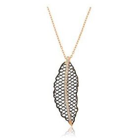 925 Ayar Gümüş Yaprak Kadın Gümüş Kolye