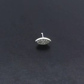 925 Ayar Gümüş Zirkon Taşlı Oval Hızma