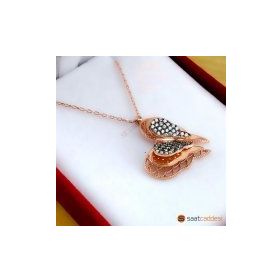925 Ayar Zirkon Taşlı Ressam Palet Kadın Gümüş Kolye