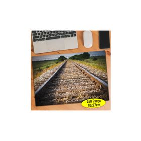 92531473 Uzun Demiryolu Tren Rayları 240 Parça Puzzle Yapboz