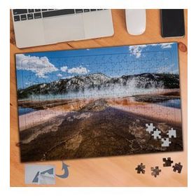 926 Sisli Dağlar Ve Göl Manzarası 240 Parça Puzzle Yapboz Tablo