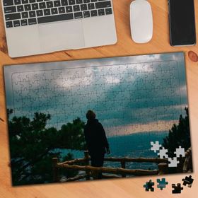 9277 Bulutlar Arasından Sızan Işık Huzurlu 240 Parça Puzzle Yapboz