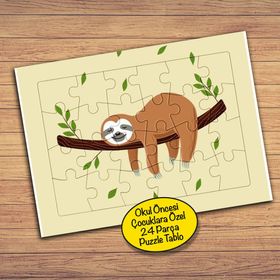 92PZ Ağaç Maymunu Miskin Çocuklara Özel Puzzle Yapboz Tablo