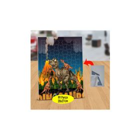 93 Patlamadan Kaçan Dinozorlar 99 Parça Puzzle Yapboz Tablo
