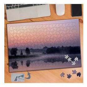 933 Sisli Göl Manzarası 240 Parça Puzzle Yapboz Tablo