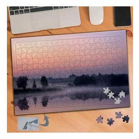 933 Sisli Göl Manzarası 240 Parça Puzzle Yapboz Tablo