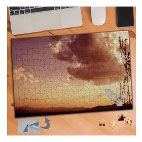934 Doğan Güneş Manzarası 240 Parça Puzzle Yapboz Tablo