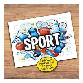 9394 Spor Kavramı 24 Parça Çocuklara Özel Yapboz Tablo