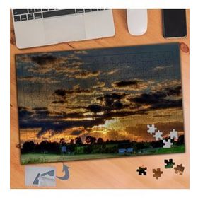 940 Batan Güneş Manzarası 240 Parça Puzzle Yapboz Tablo