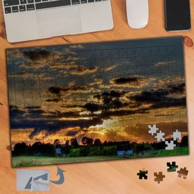 940 Batan Güneş Manzarası 240 Parça Puzzle Yapboz Tablo