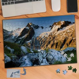 941 Dağlardan Gelen Su Manzarası 240 Parça Puzzle Yapboz Tablo