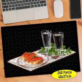 94144454 Kırmızı Havyar Balık Yumurtası 240 Parça Puzzle Yapboz