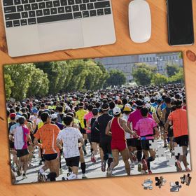 94381801 Maraton Koşusu Sporcular 240 Parça Puzzle Yapboz