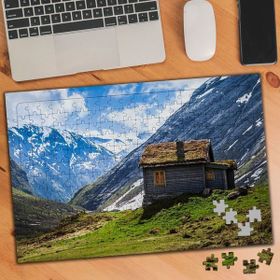 945421 Dağ Evi Kışlık Ev 240 Parça Puzzle Yapboz