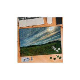 946 Yeşillik ve Güneş Bulut 240 Parça Puzzle Yapboz Tablo