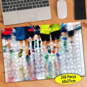 94813069 Maraton Koşucuları Spor 240 Parça Puzzle Yapboz