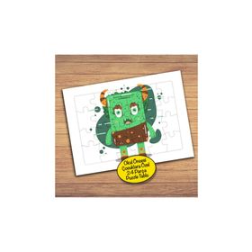 94PZ Yeşil Canavar Çocuklara Özel Puzzle Yapboz Tablo