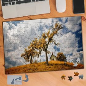 955 Son Bahar Manzarası 240 Parça Puzzle Yapboz Tablo