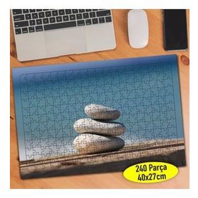 9586995 Deniz Kenarı Dizili Taşlar 240 Parça Puzzle Yapboz