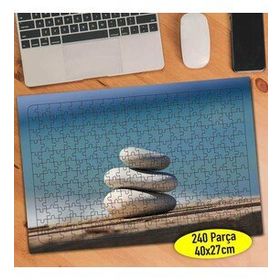 9586995 Deniz Kenarı Dizili Taşlar 240 Parça Puzzle Yapboz