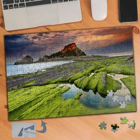 961 Volkanik Doğal Manzarası 240 Parça Puzzle Yapboz Tablo