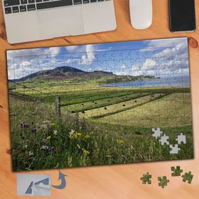 962 Tarla ve Deniz Doğal Manzarası 240 Parça Puzzle Yapboz Tablo